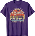 Classic 1975 Retro Bday Ideas Men Womens Him Her