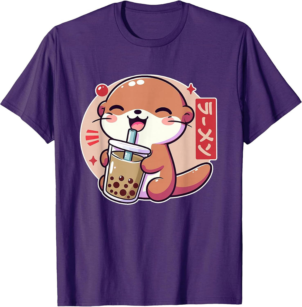 Cute Kawaii Otter Boba Merch apparel