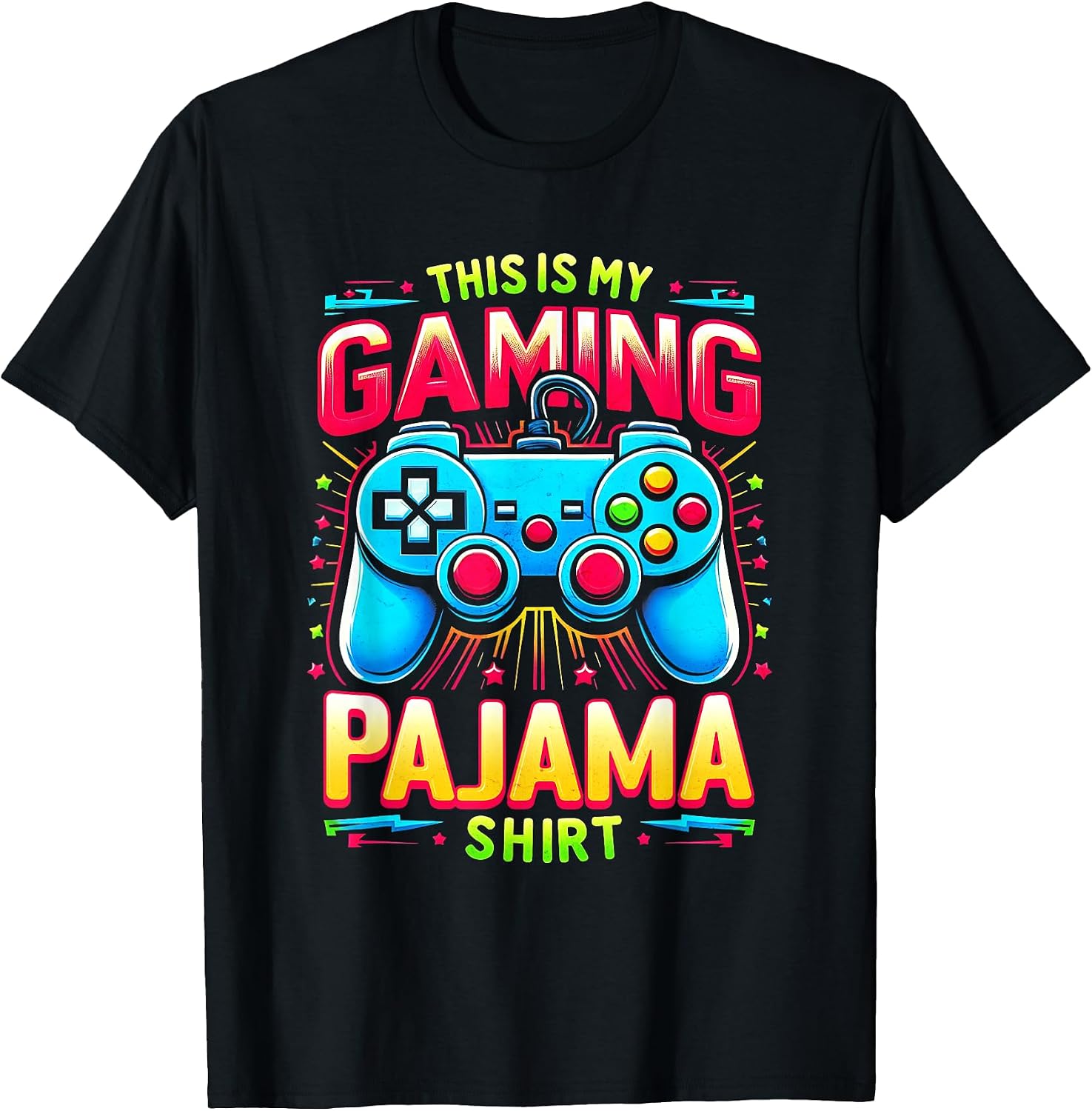 Gaming Pajama Shirt Gamepad Video Game Gamer
