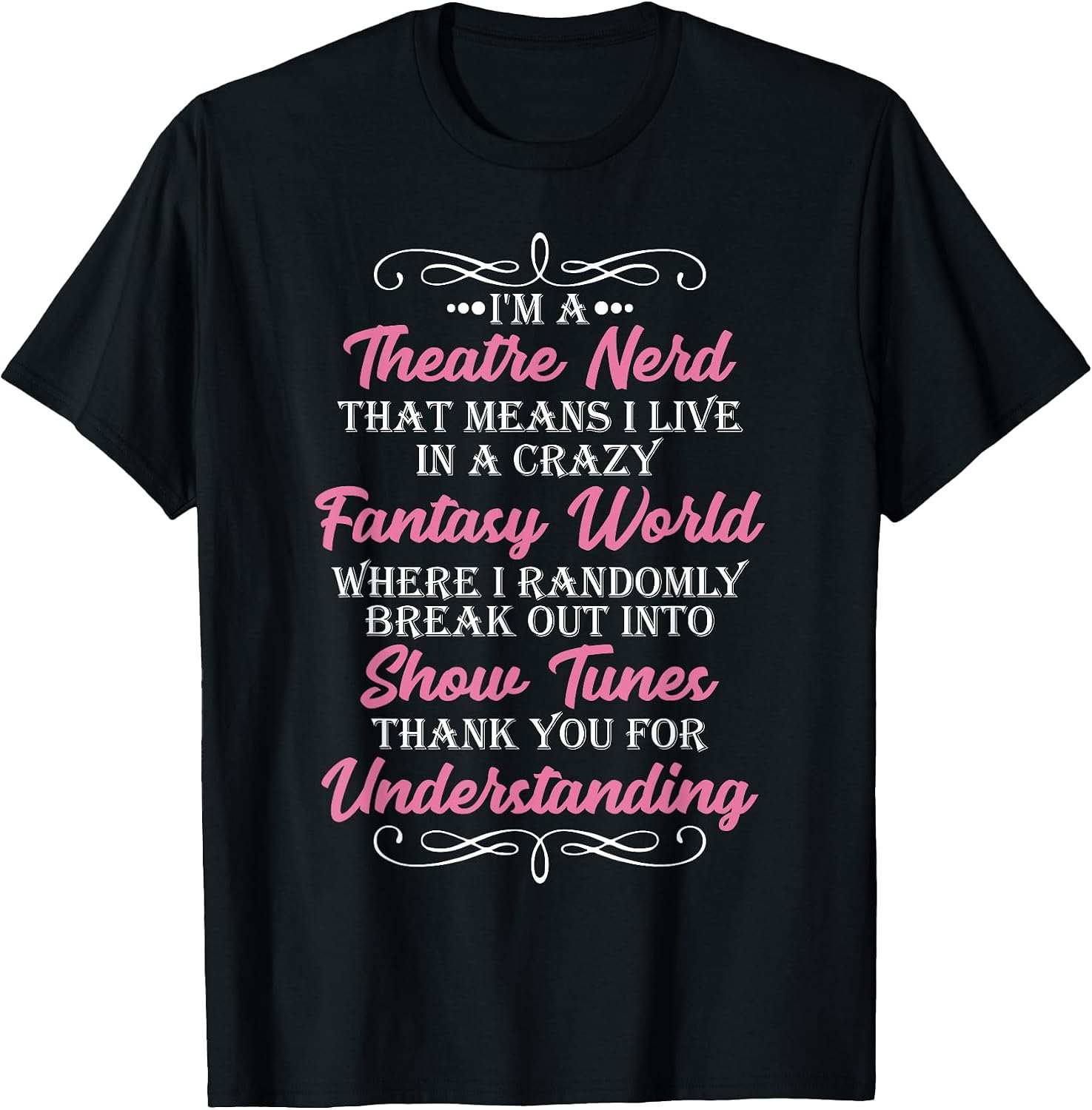 I'm a Theatre Nerd Funny Theater geek actor T-Shir