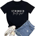 Women Stronger Graphic Tees Cute T-Shirts