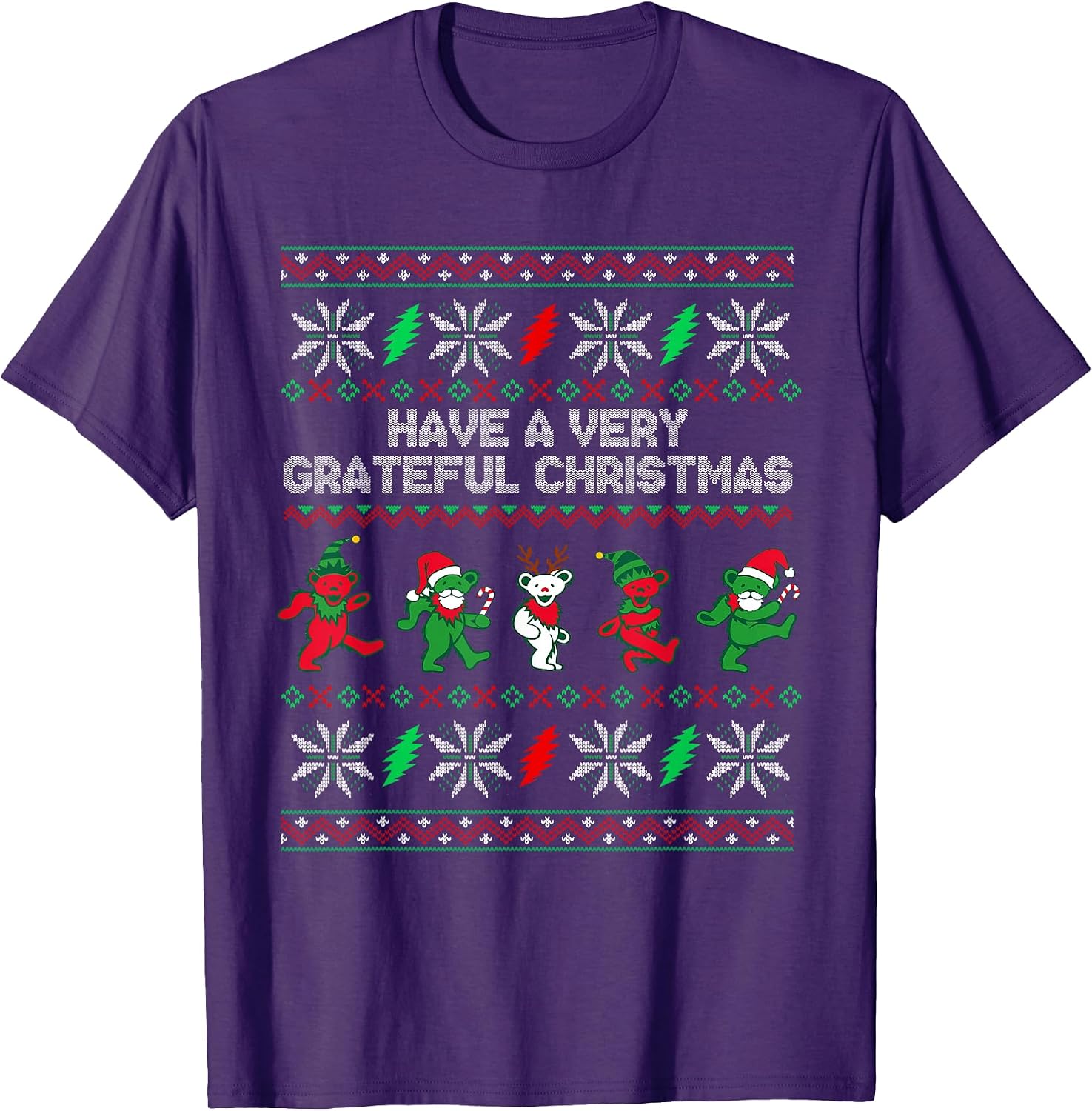 Have A Very Grateful Christmas Funny Bear Ugly