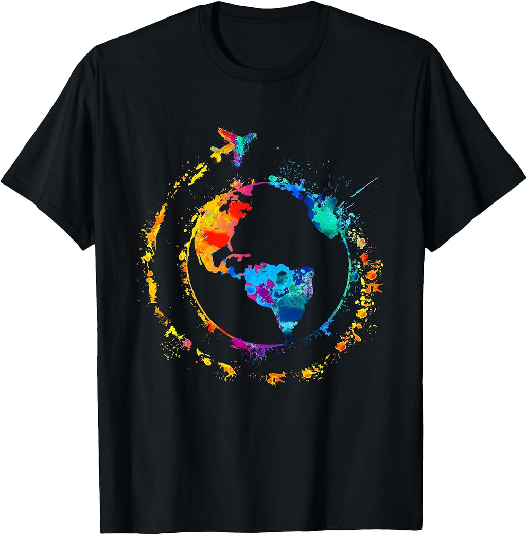 Colorful Splashes Travel the World Traveling