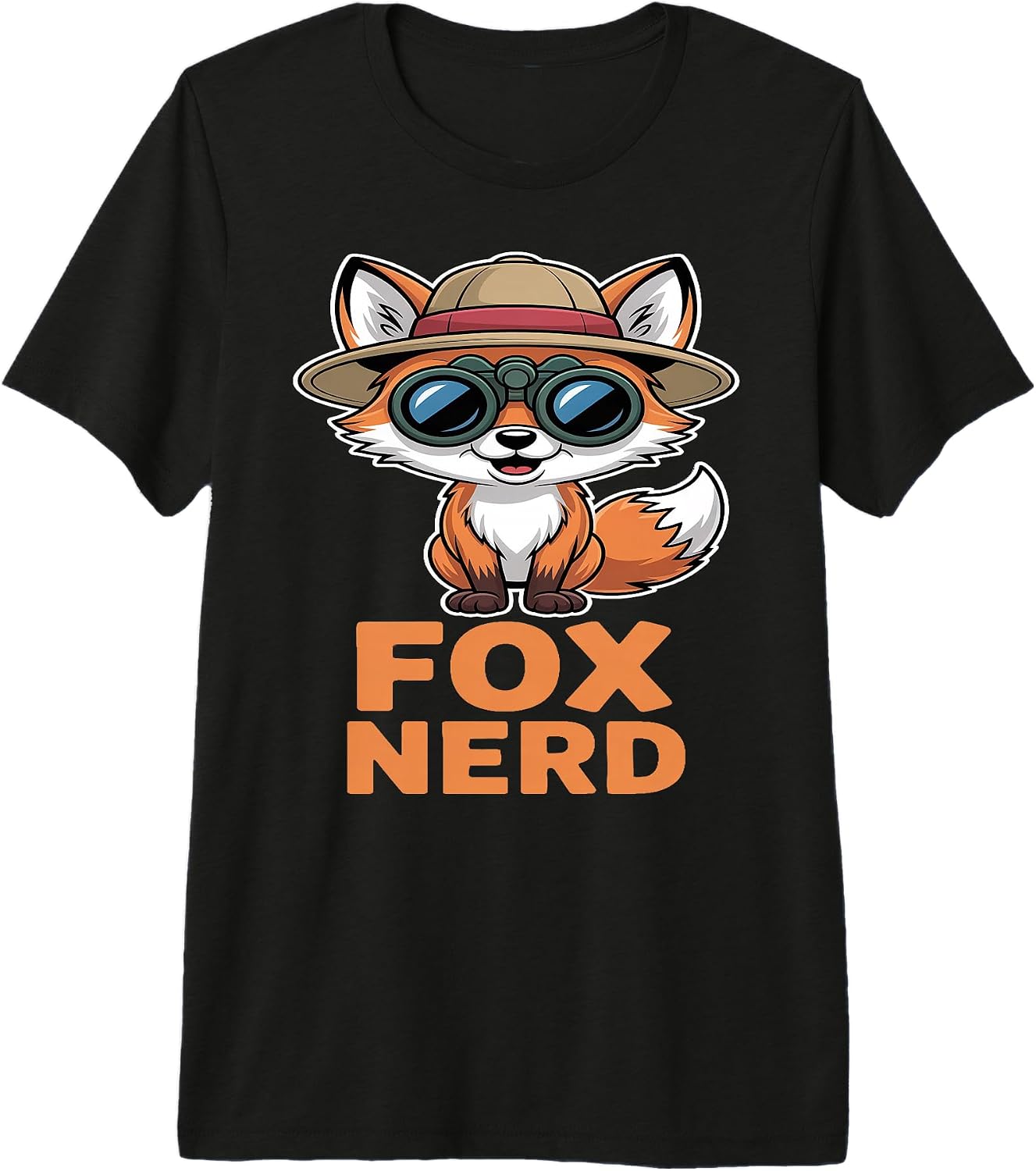Cute Explorer Fox Nerd Anime Style