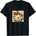 Magnolia Flower Blooming With Bees Around Merch
