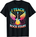 Retro I Teach ROCKSTARS Teacher Music Appreciation Band T-Shirt