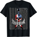 Rock N' Roll Guitar American Flag Vinatge T-Shirt Music Band T-Shirt for Women Kids Men