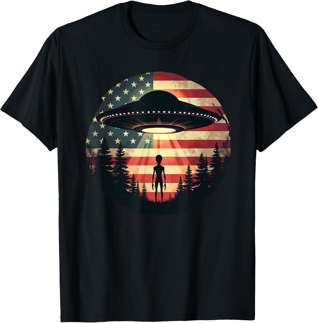 Extraterrestrial UFO Sci-Fi Patriotic Space Design