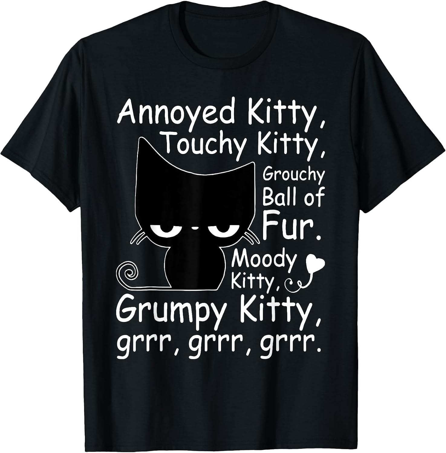 Annoyed Kitty Touchy Kitty Grouchy Kitty Cat