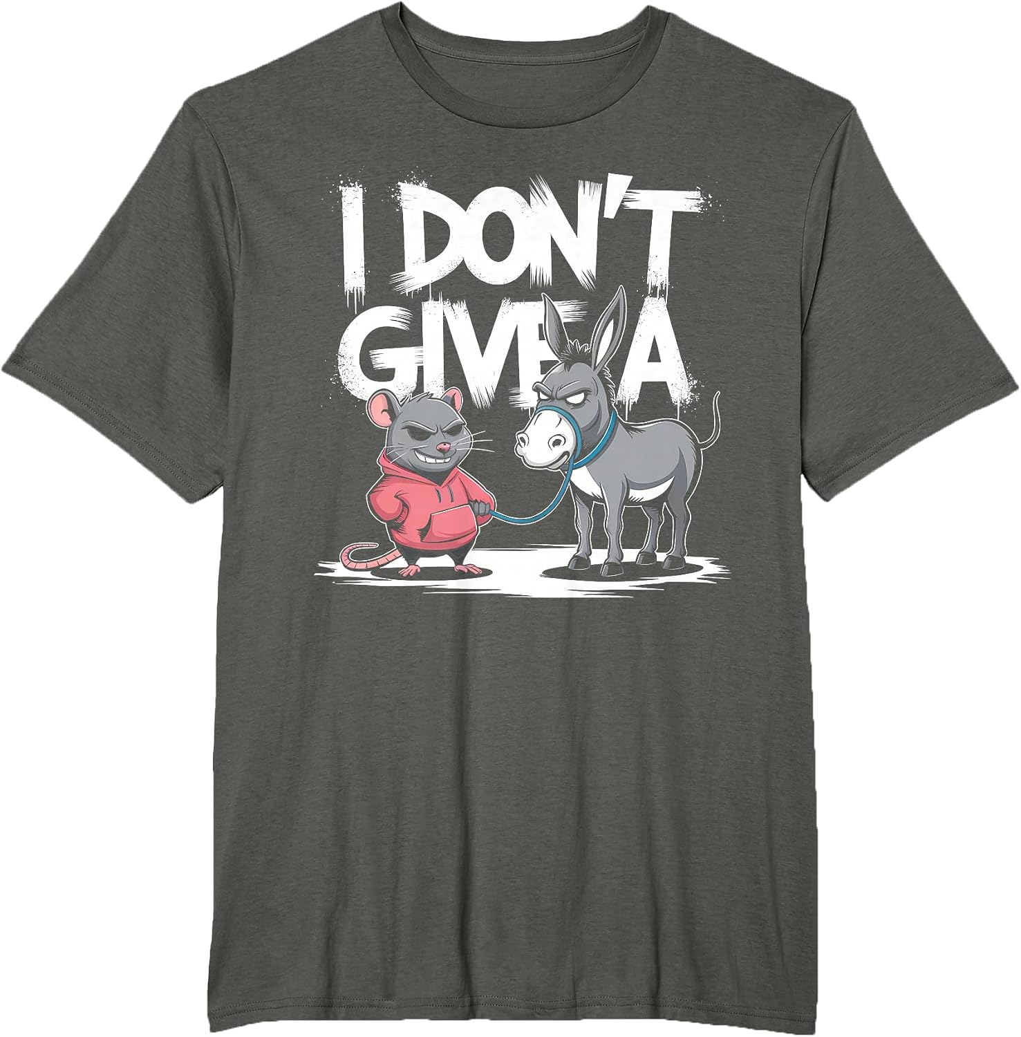 I Dont Give A Rats Donkey Funny Rat Donkey Shirts