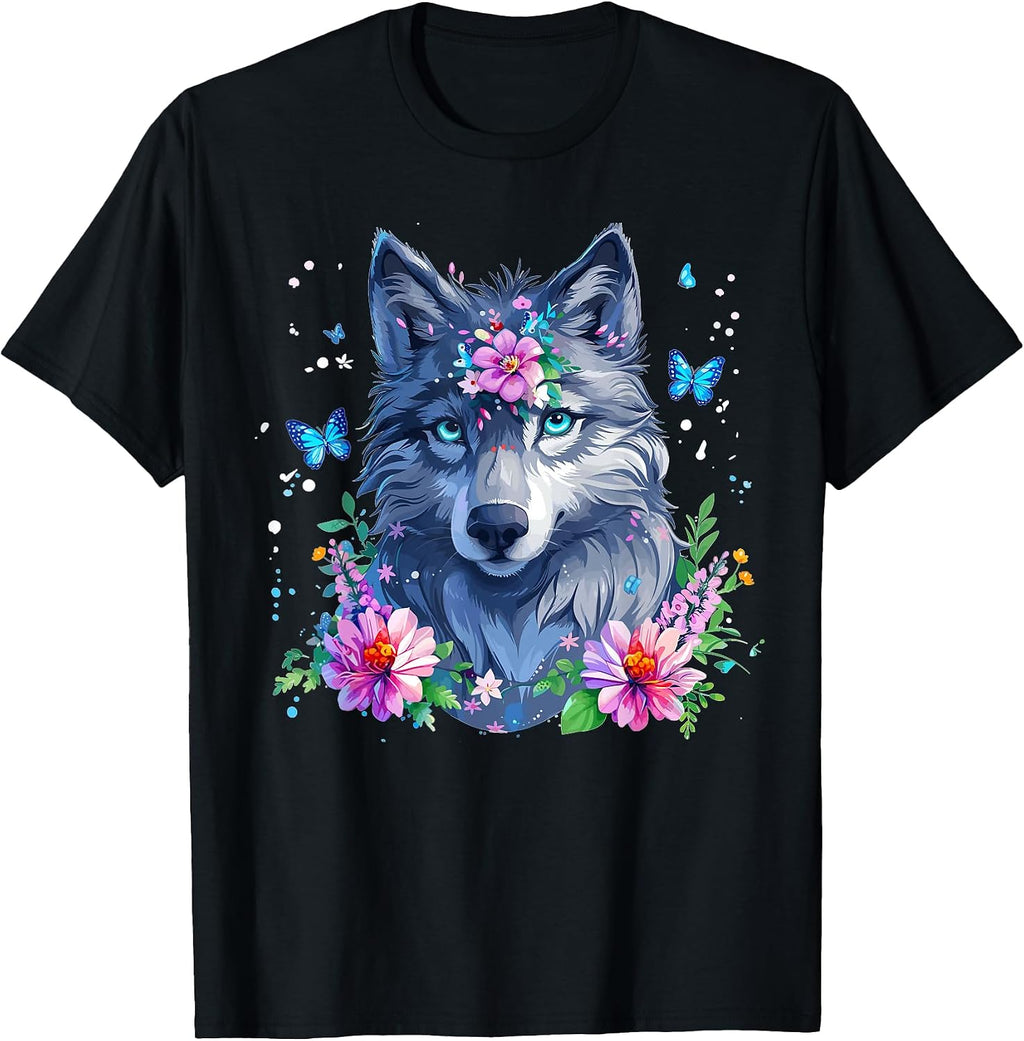 Colorful Wolf Art I Cartoon Wolf