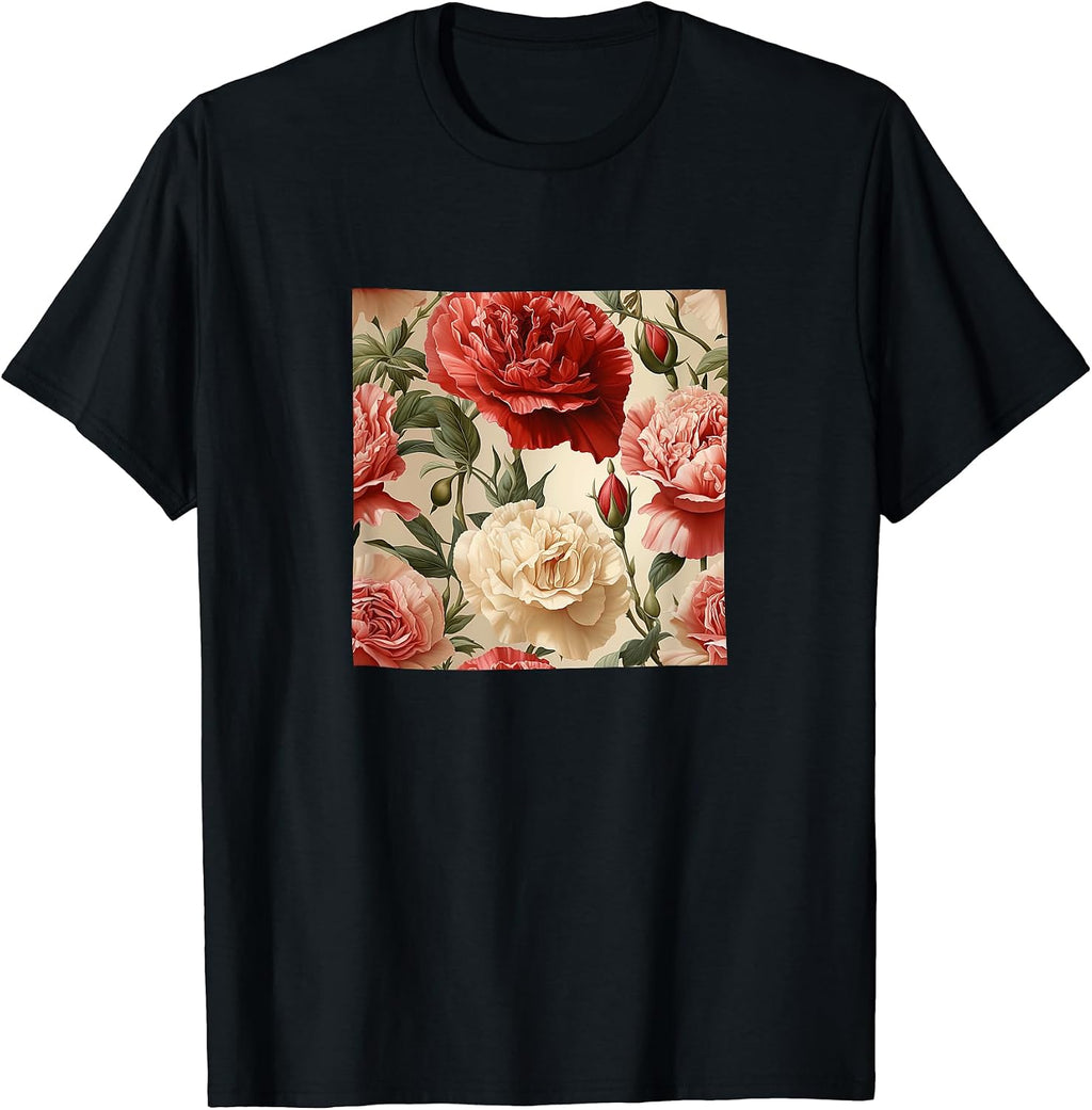 Carnation Watercolor Wildflower Merch