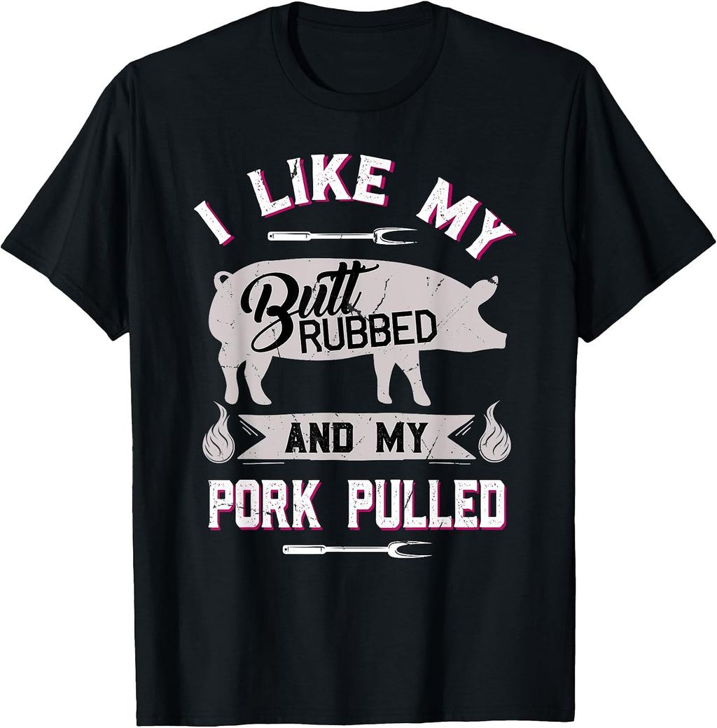Funny BBQ Grilling Quote Pig Pulled Pork T-Shirt Small