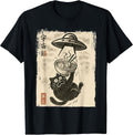 Ramen Cat Alien UFO Funny Kawaii Graphic Tees