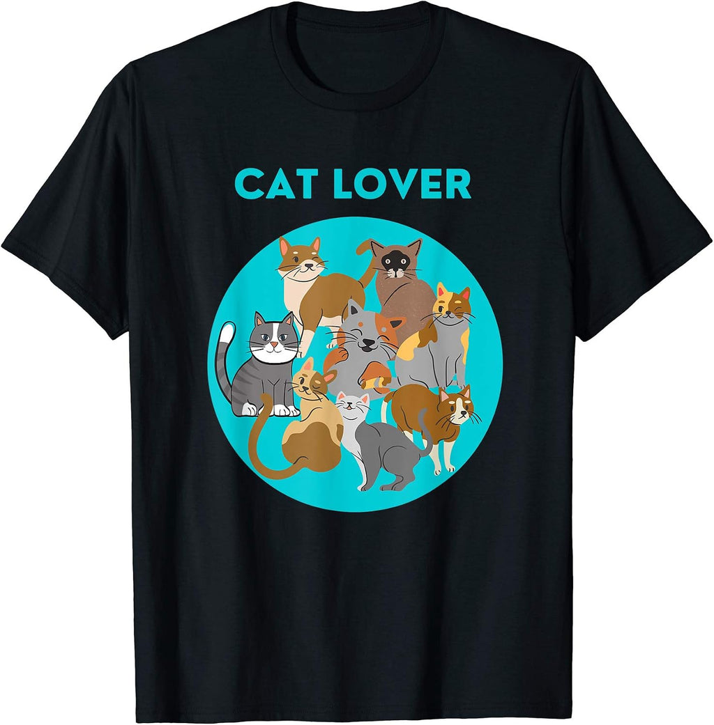 Love many cats cat lady purr kitten kitty green