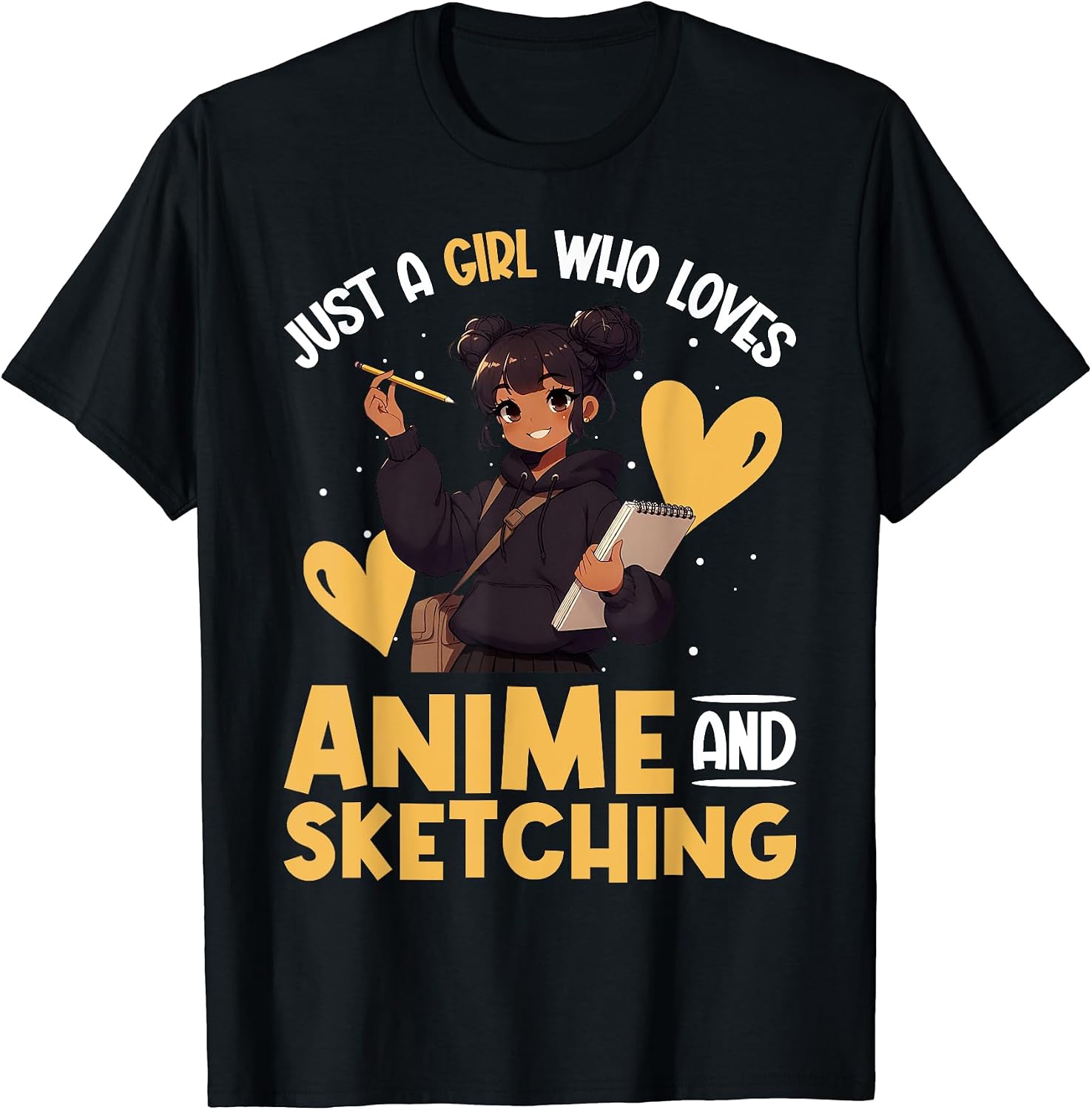 Anime Sketching African American Teen Girls