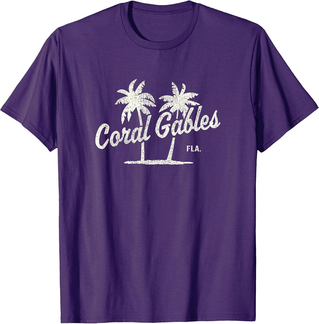 Retro Coral Gables FL T-Shirts & Tees