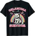 Survivor Cat Funny Cringe Weird Adult Humor Inappropriate T-Shirt