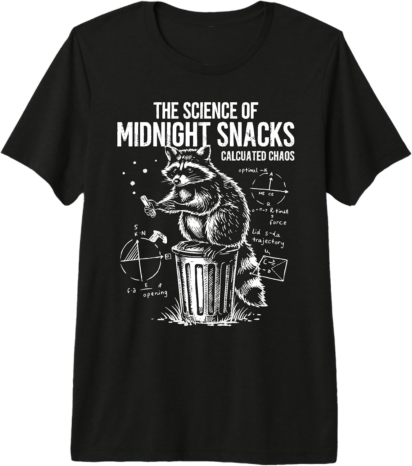 Trash Panda Nerd Physics Humor Tee