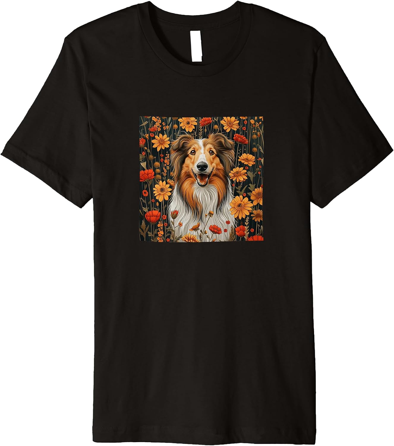 Shetland Sheepdog Cottagecore Flowers Merch