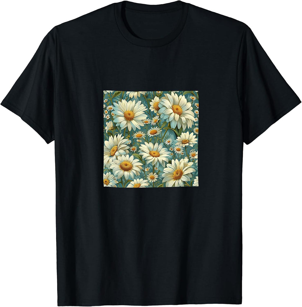 Shasta Daisy Flower Pattern Merch