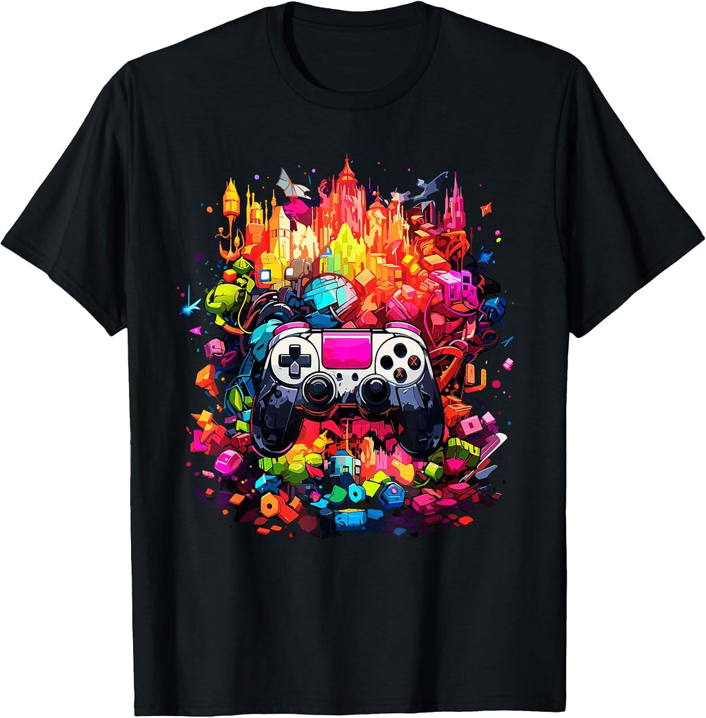 Cool Colorful Video Game Controller Funny Gaming