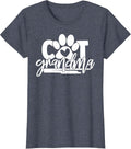Cat Grandma Shirt for Kitten Cats Lover Grandma T-Shirt for Women