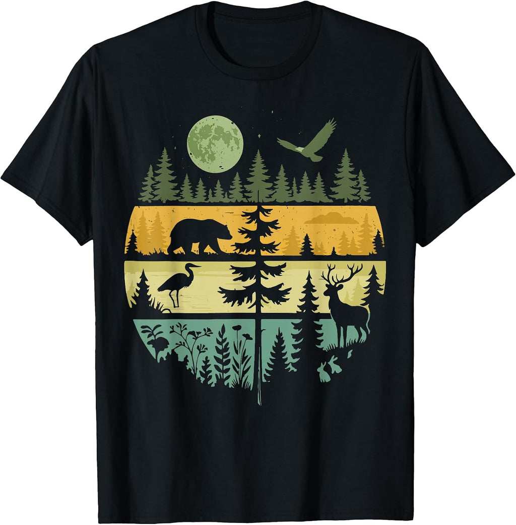 Camping Forest Hiking Nature Vintage