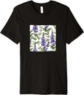 Salvia Flower Watercolor Pattern Merch