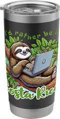 I'd Rather Be In Costa Rica Sloth Tees