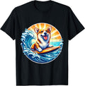 Pembroke Welsh Corgi Dog Surfing Surfer Merch