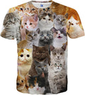 Men and Women Shirts Unisex 3D Fashion Printed Shirts for Adults Short Sleeve Top T-Shirts