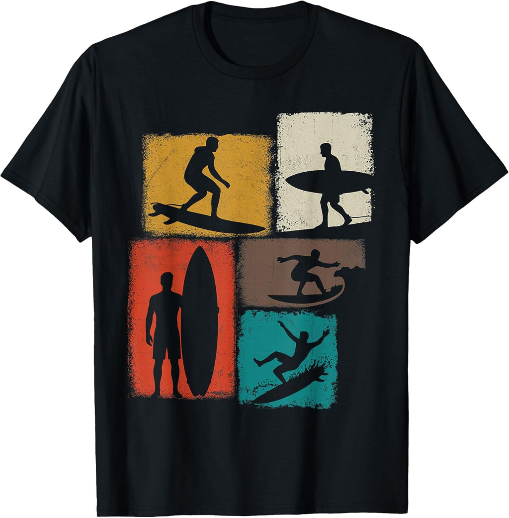 Surfing Asymmetrical Collage Design