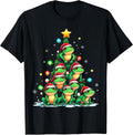 Ribbit Christmas Tree Lights Frog Santa Hats