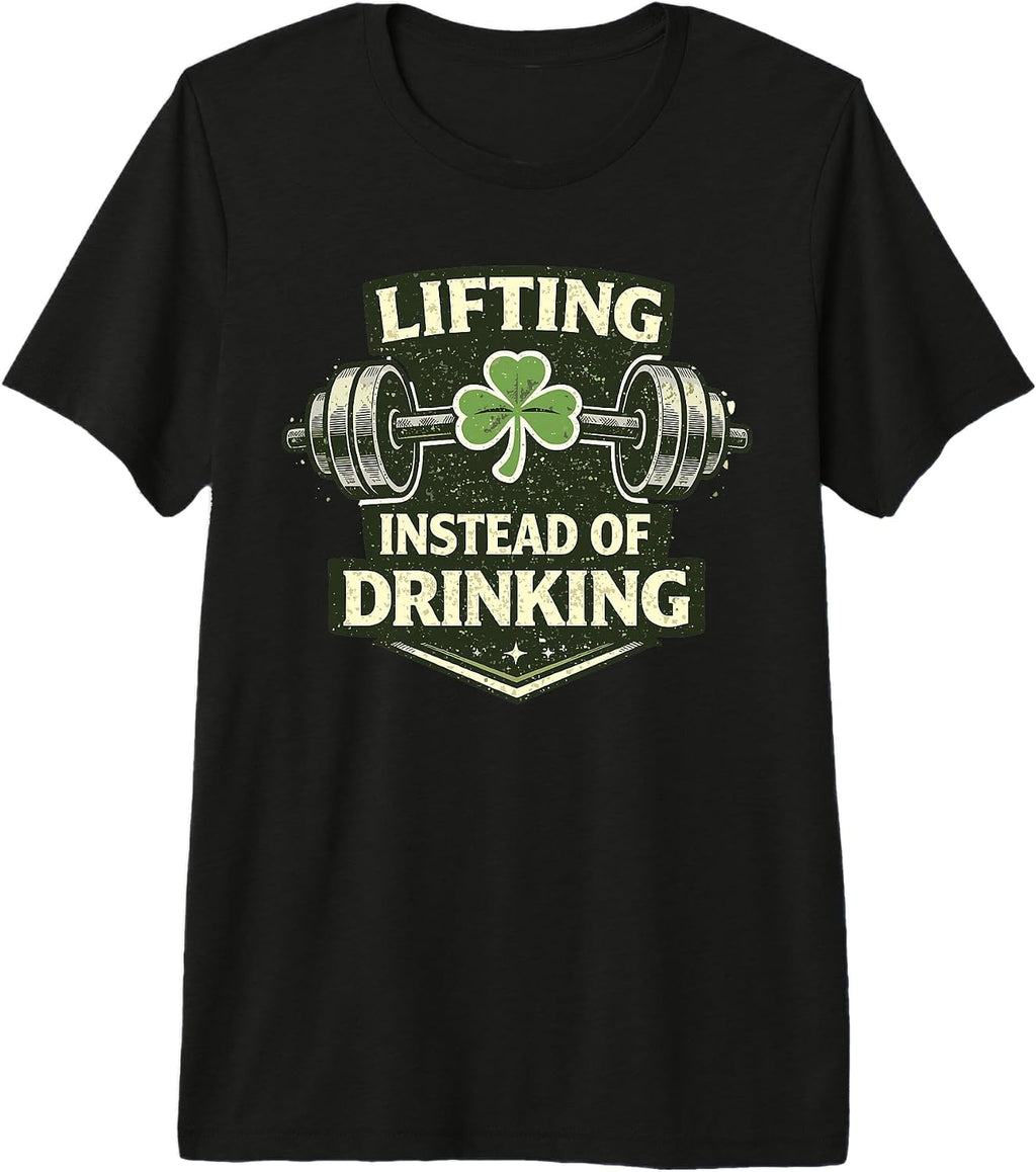Lucky Gains Only Tee Shirts for Patrick Day Gym