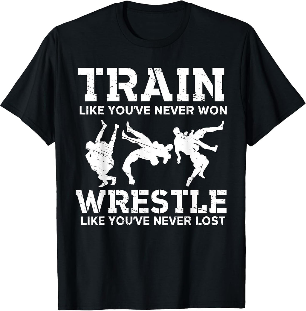 Train To Wrestle MMA Wrestler Motivational Wrestling T-shirt T-Shirt
