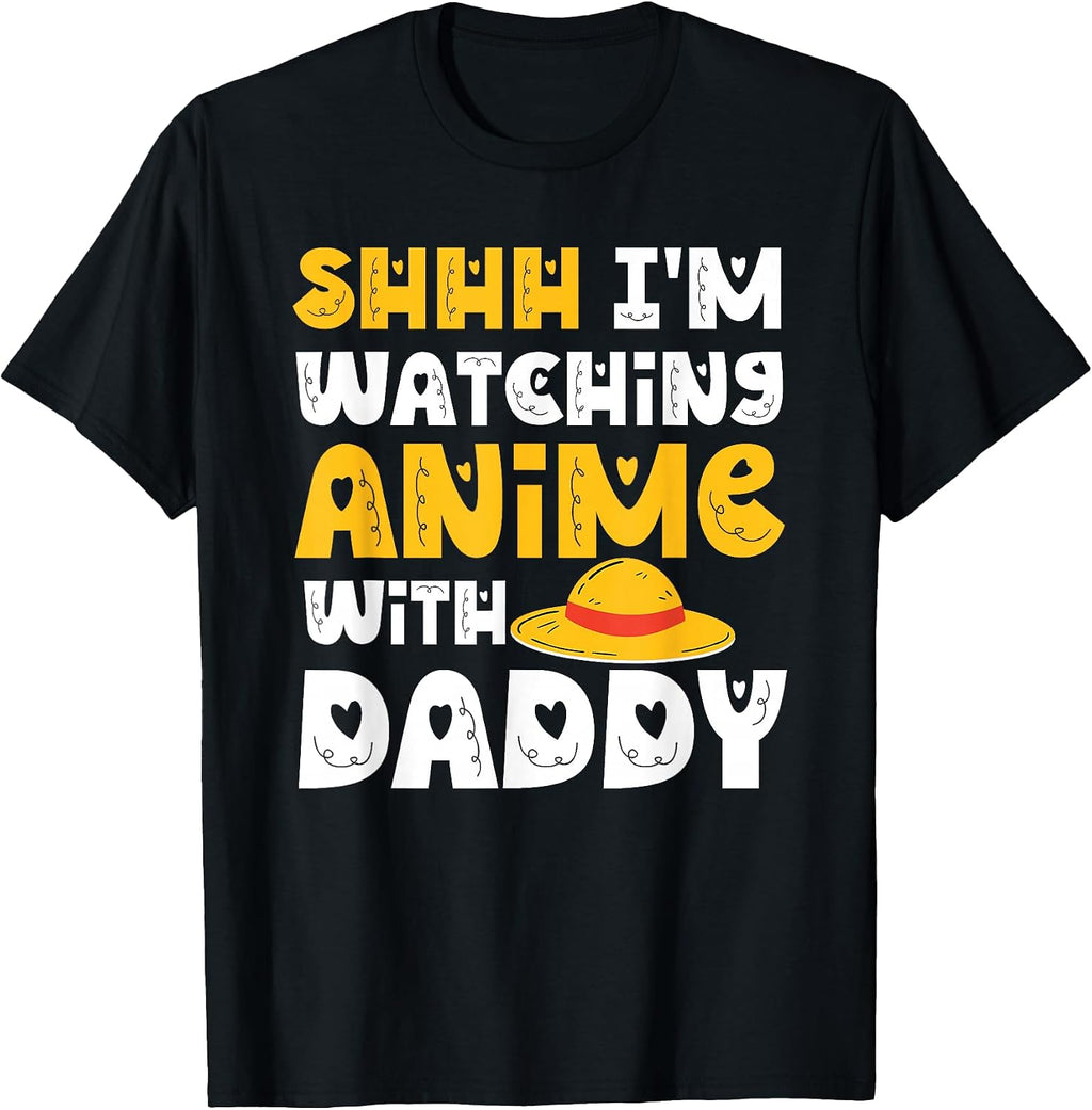 Kawaii Anime Lover Shhh Watching Anime With Dad