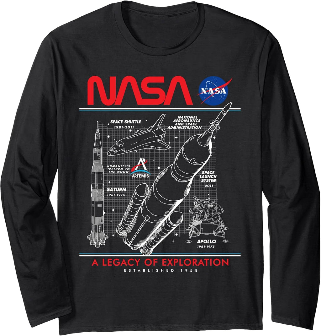 NASA Space Schematic Artemis Mission White