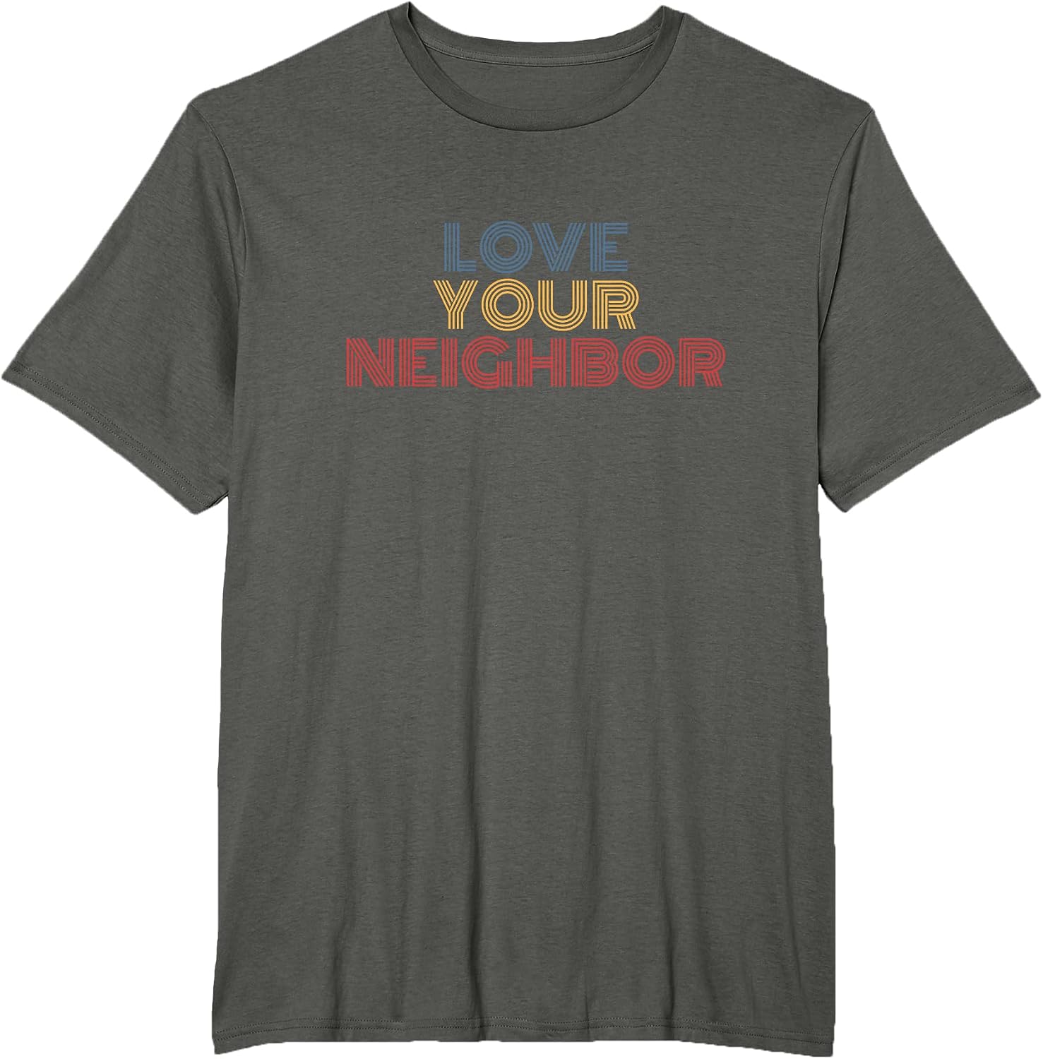 Love Your Neighbor Retro Faith Message