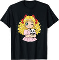 Kawaii Anime Cute Girl Panda Winking Blonde Kawaii