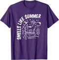 Dog Surfing Smells Like Summer Quote Design