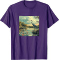 Wetlands With Birdlife Landscape Vintage Merch
