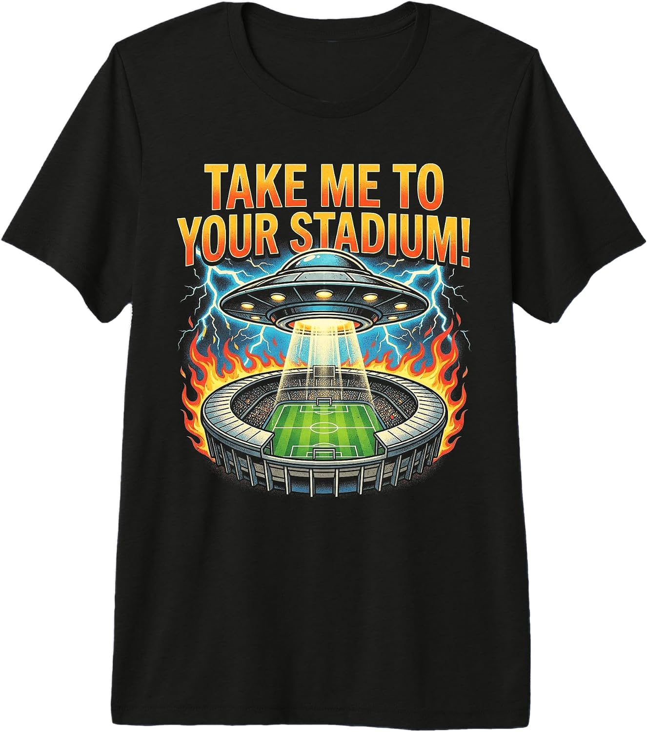 Funny Soccer UFO Alien | Sci-Fi Football Humor