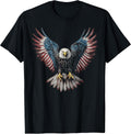American Flag Bald Eagle 4th of July USA Patriotic Men Women T-Shirt