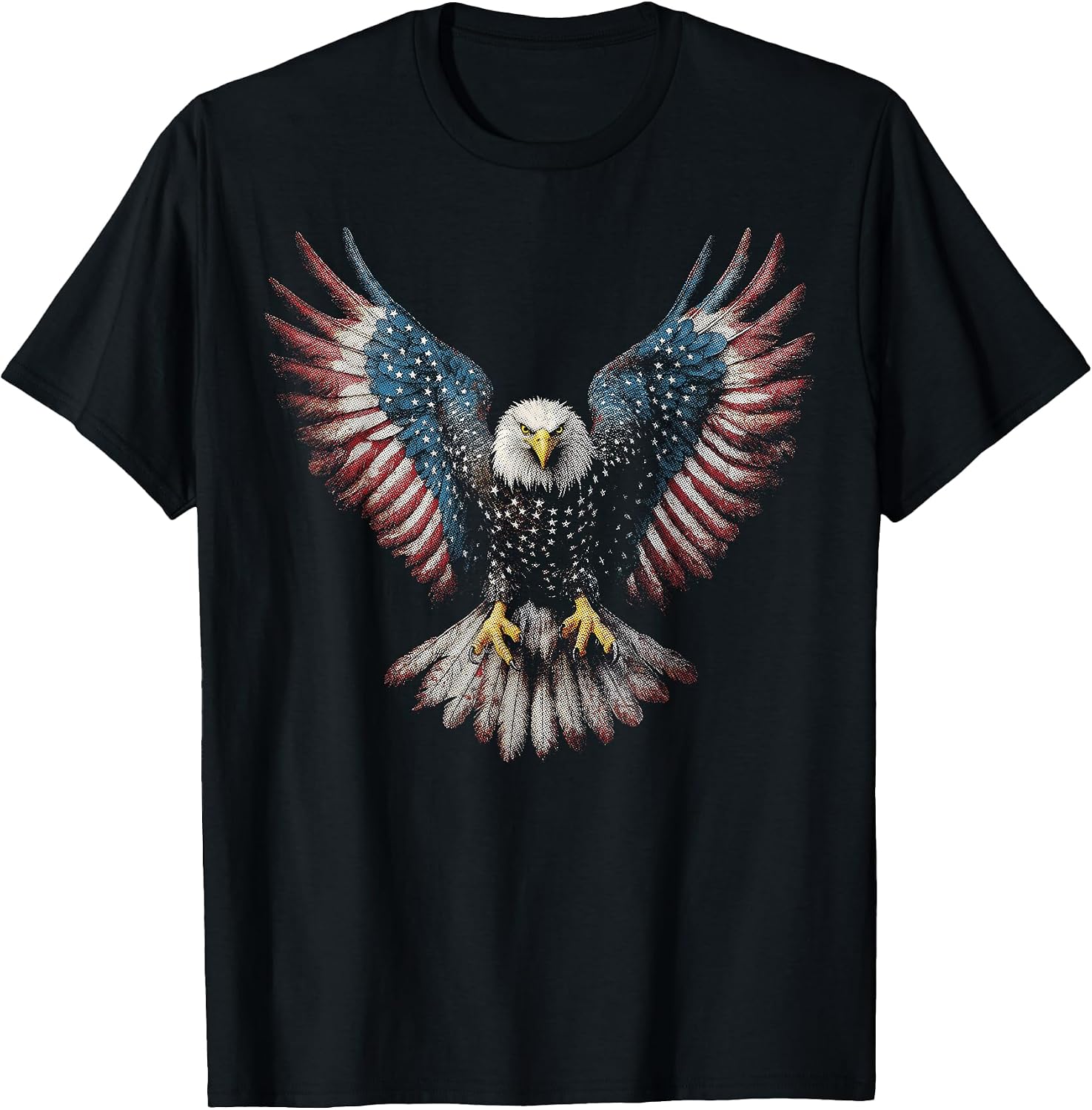 American Flag Bald Eagle 4th of July USA Patriotic Men Women T-Shirt