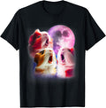 3 Animals Howling At The Moon Shirt & Gifts