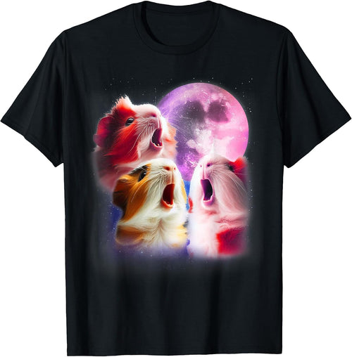 3 Animals Howling At The Moon Shirt & Gifts