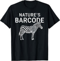 Wildlife Nature Barcode Creativity Zebra Tee Merch