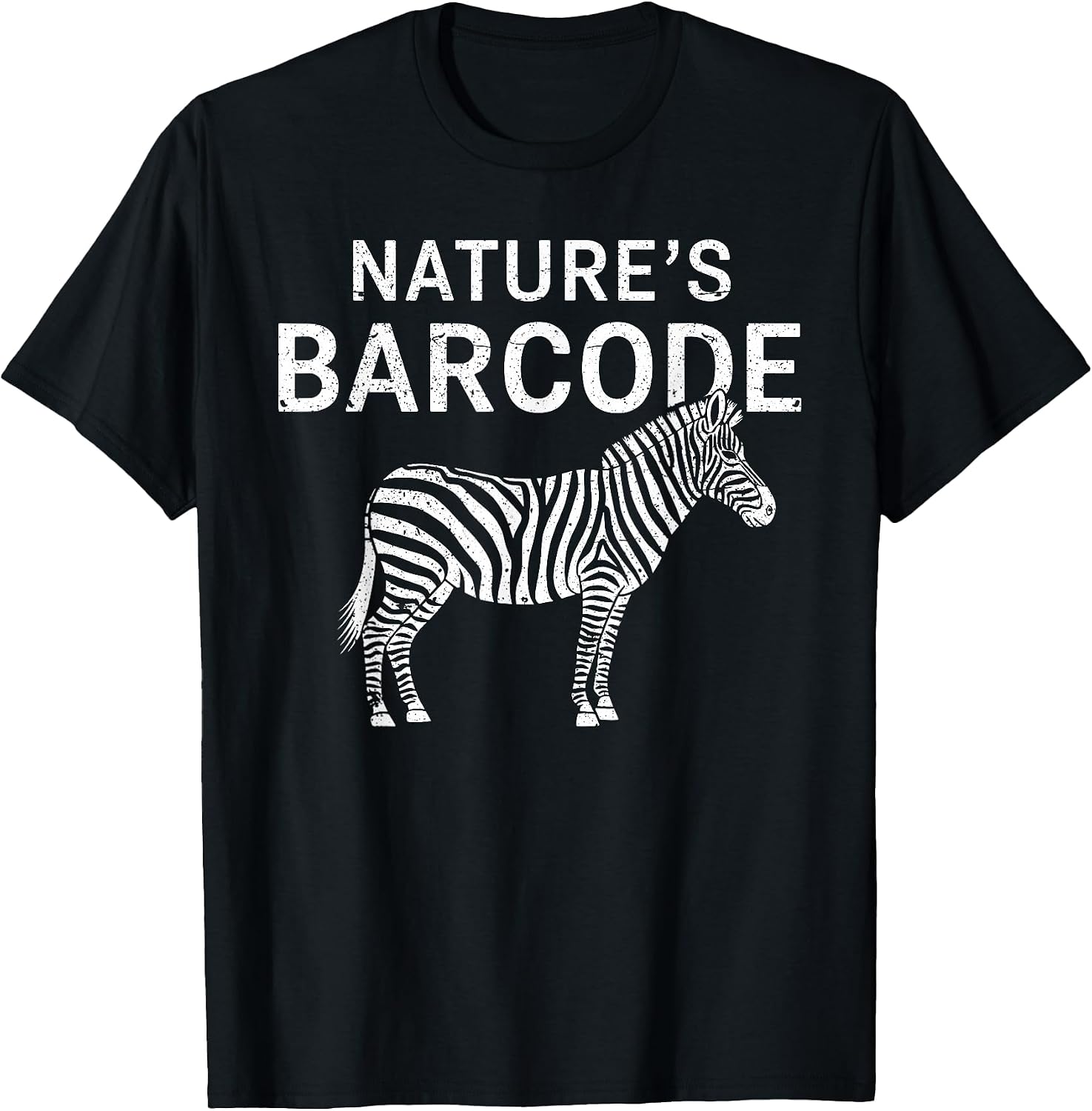 Wildlife Nature Barcode Creativity Zebra Tee Merch