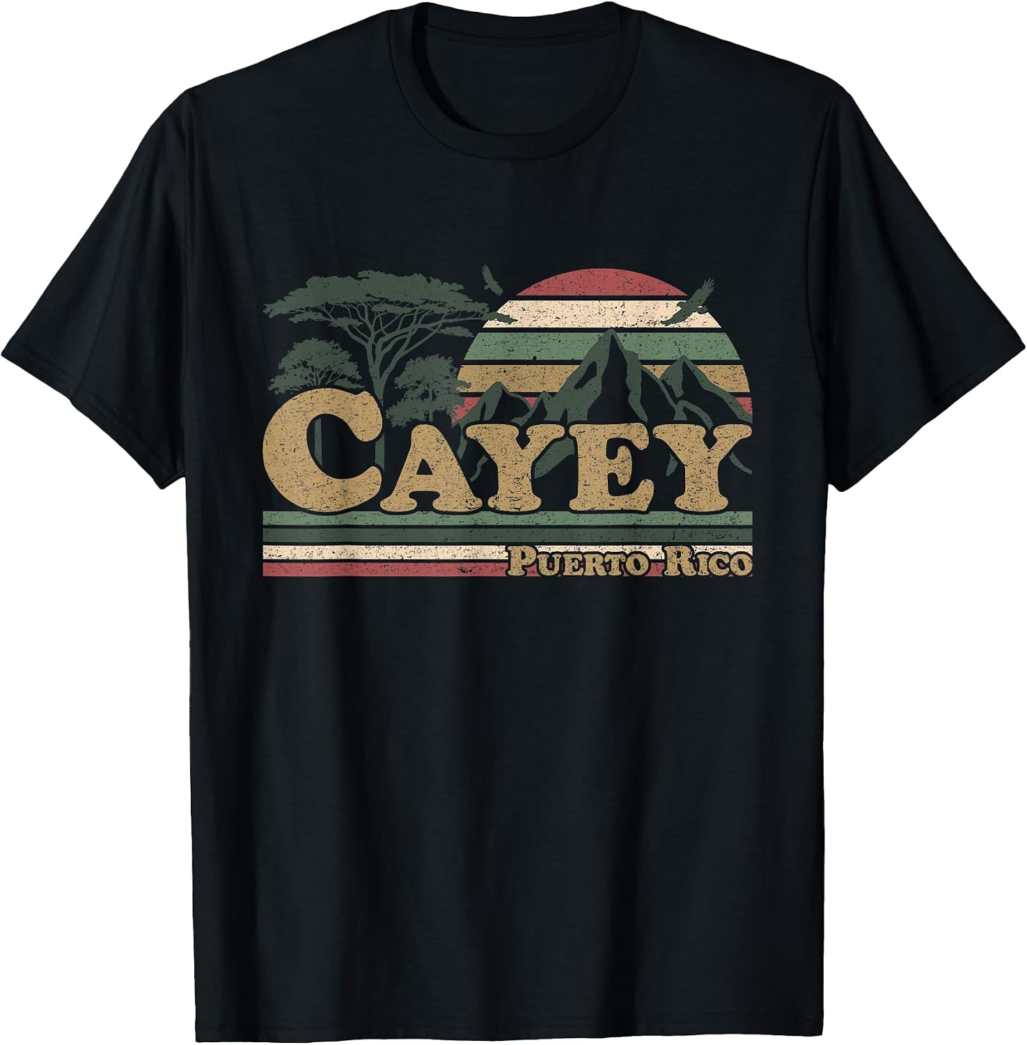 Vintage Boricua Nature Sunset Merch.